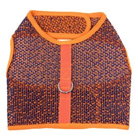 Active Mesh Dog Harness (Color: Orange & Blue, size: X-Large)
