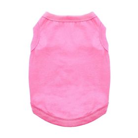Cotton Dog Tank (Color: Carnation Pink, size: X-Large)