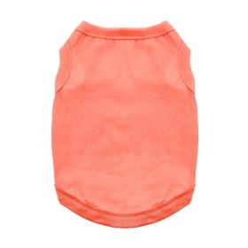 Cotton Dog Tank (Color: Coral, size: X-Large)