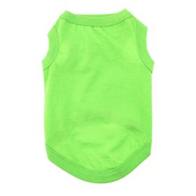 Cotton Dog Tank (Color: Green Flash, size: 3X-Large)