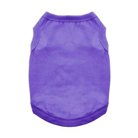Cotton Dog Tank (Color: Ultra Violet, size: X-Large)