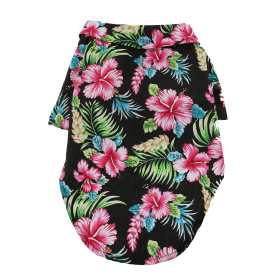 Hawaiian Camp Shirt (Color: Paradise Nights, size: 2X-Large)