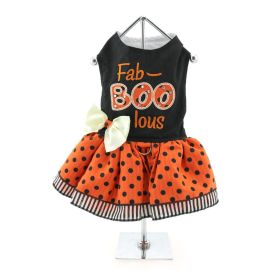Halloween Dog Harness Dress (Color: Fab-BOO-lous, size: X-Small)