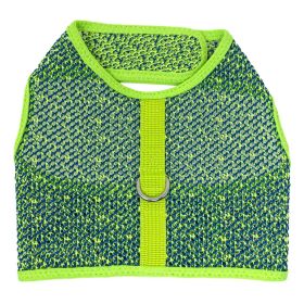 Active Mesh Dog Harness (Color: Neon Green & Blue, size: large)