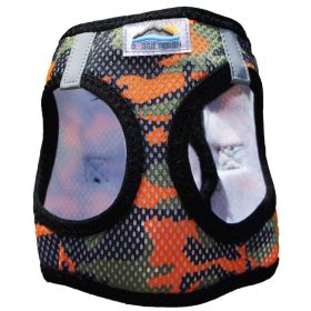American River Choke Free Harness Camouflage Collection (Color: Orange Camo, size: small)