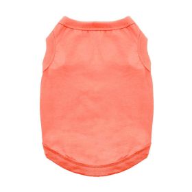 Cotton Dog Tank (Color: Coral, size: large)