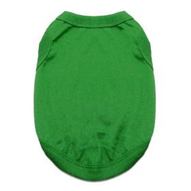 Cotton Dog Tank (Color: Emerald Green, size: large)
