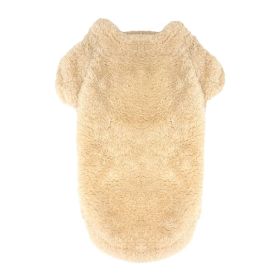 Soft Plush Pullover (Color: Cream, size: large)