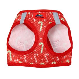 American River Choke Free Harness Holiday Collection (Color: Candy Canes, size: X-Small)