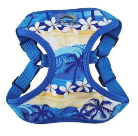 Wrap and Snap Choke Free Dog Harness by Doggie Design (Color: Catching Waves, size: small)