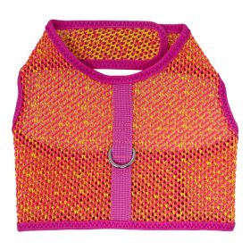 Active Mesh Dog Harness (Color: Pink & Yellow, size: medium)