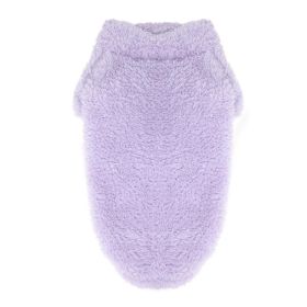 Soft Plush Pullover (Color: lavender, size: medium)