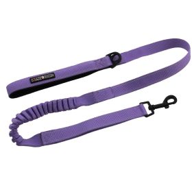 Soft Pull Traffic Dog Leash (Color: Paisley Purple, size: One size)